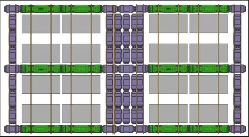 floating solar panels layout_